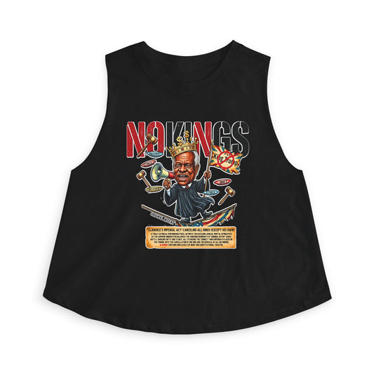 #NOKINGS Cropped Tank Top Featuring Justice Clarence Thomas by Printify
