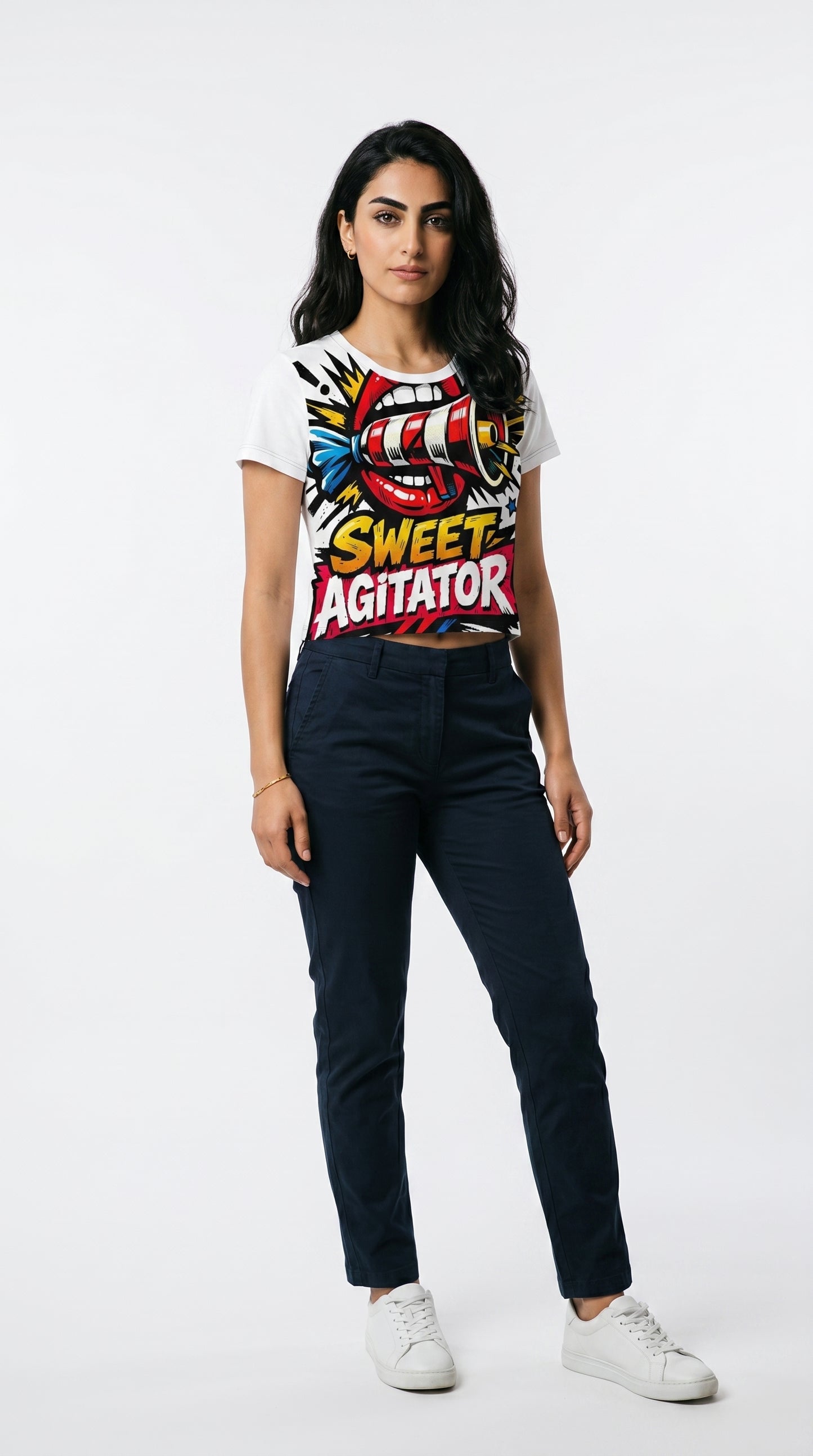 The Soft Circus Crop Tee — All-Over Edition by Sweet Agitator