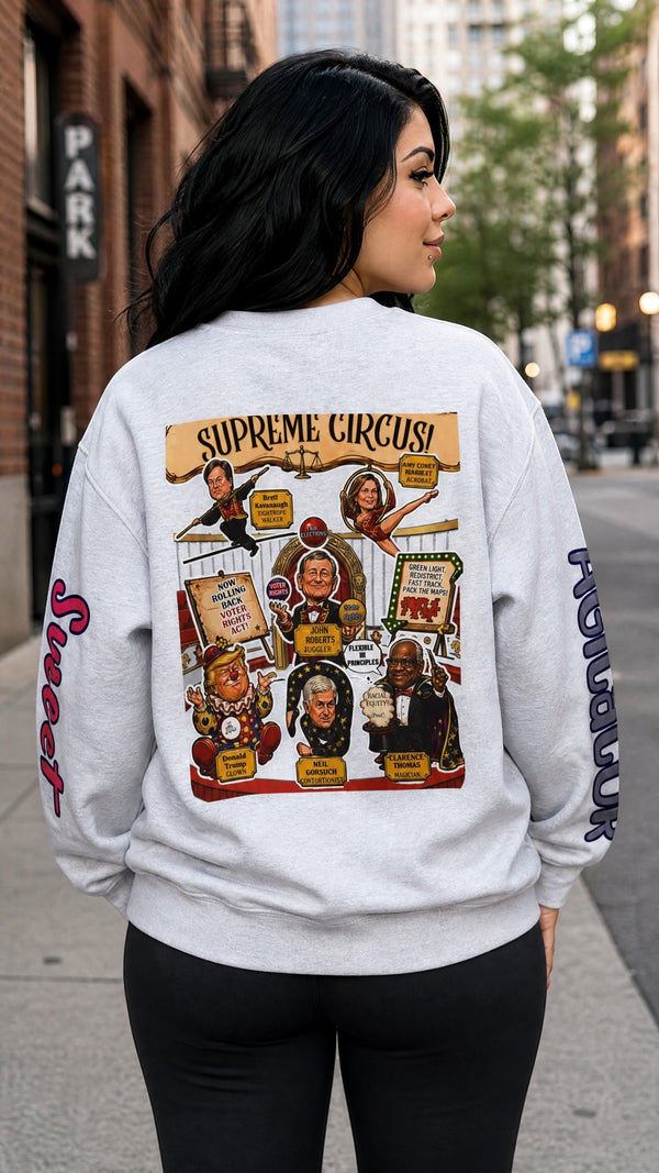 Welcome to the Supreme Circus — Pullover Crewneck by Printify