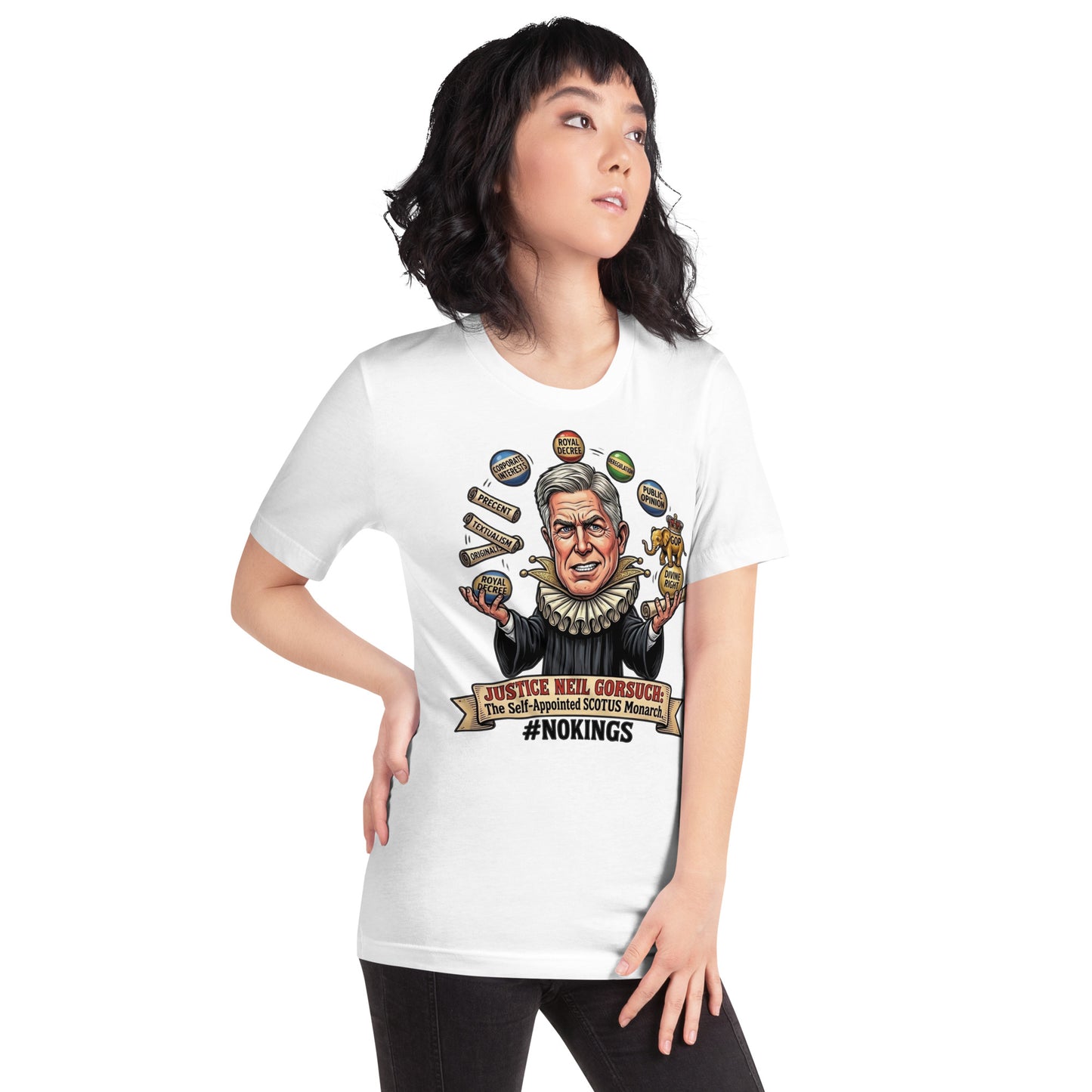 #NOKINGS T-Shirt Featuring Justice Neil Gorsuch by Sweet Agitator