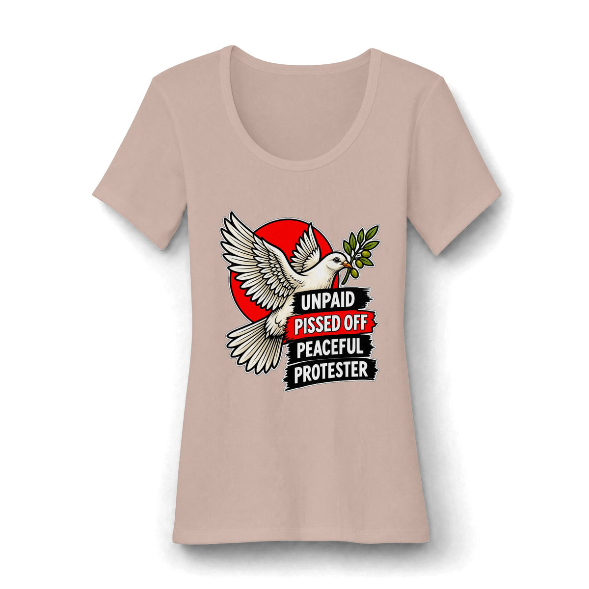 Women's V.I.T. Rib Scoop Neck Tee Layering Shirt by Printify