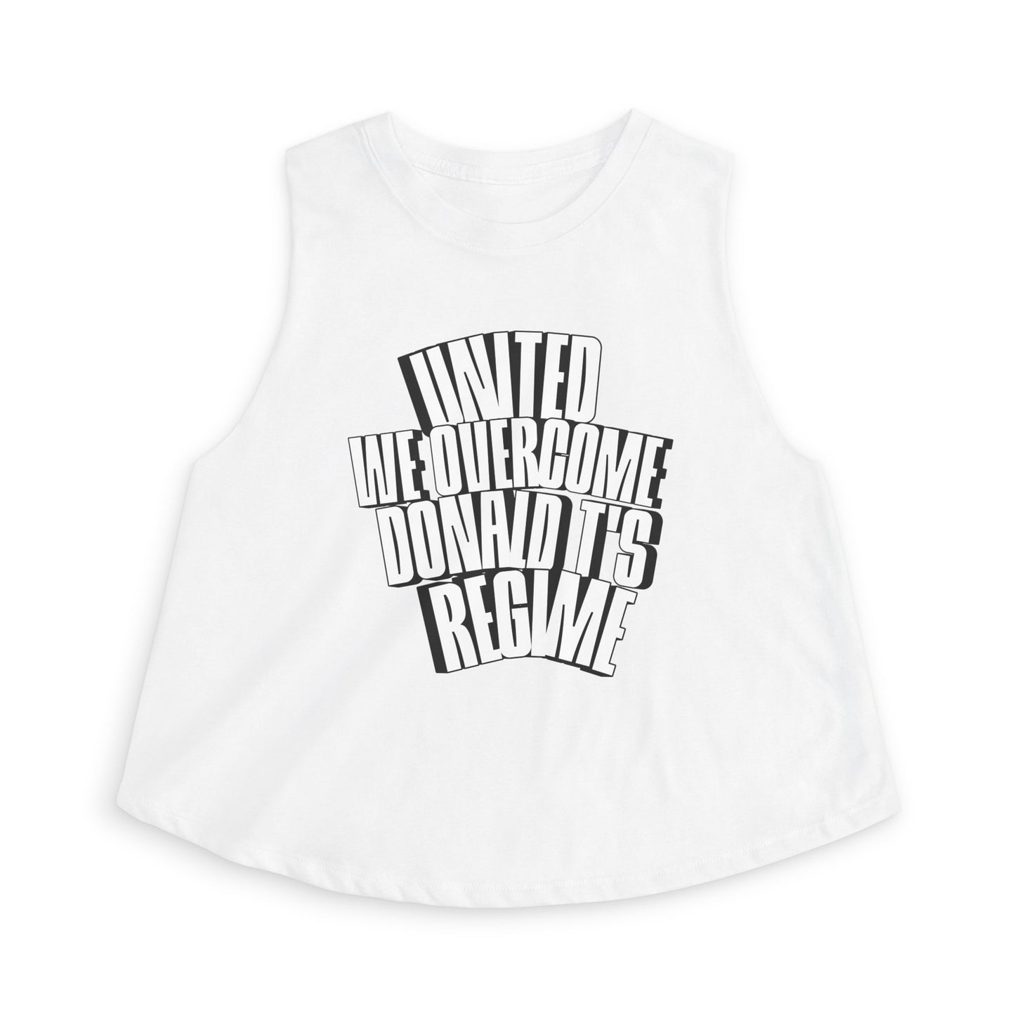 United We Overcome, Donald T's Regime Bold Protest Tank by Printify