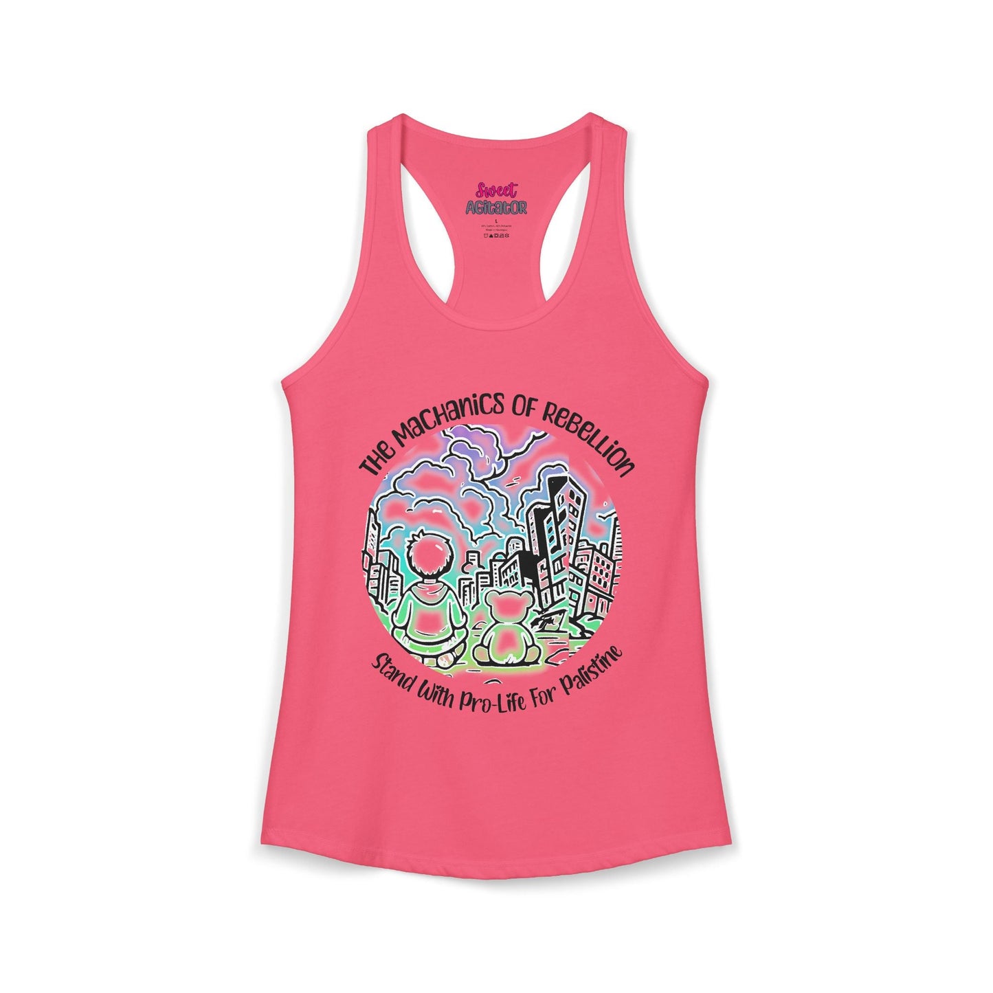 The Mechanics Of Rebellion Racerback Tank Top Slim Fit 60 40 Cotton Polyester by Printify