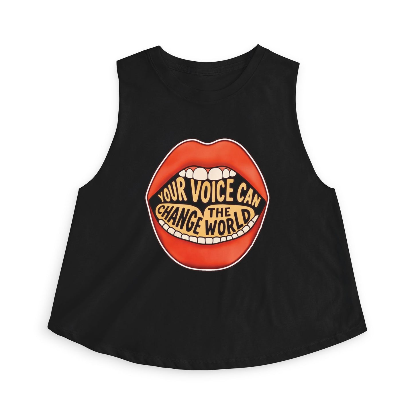 Your Voice Can Change the World Crop Top by Printify