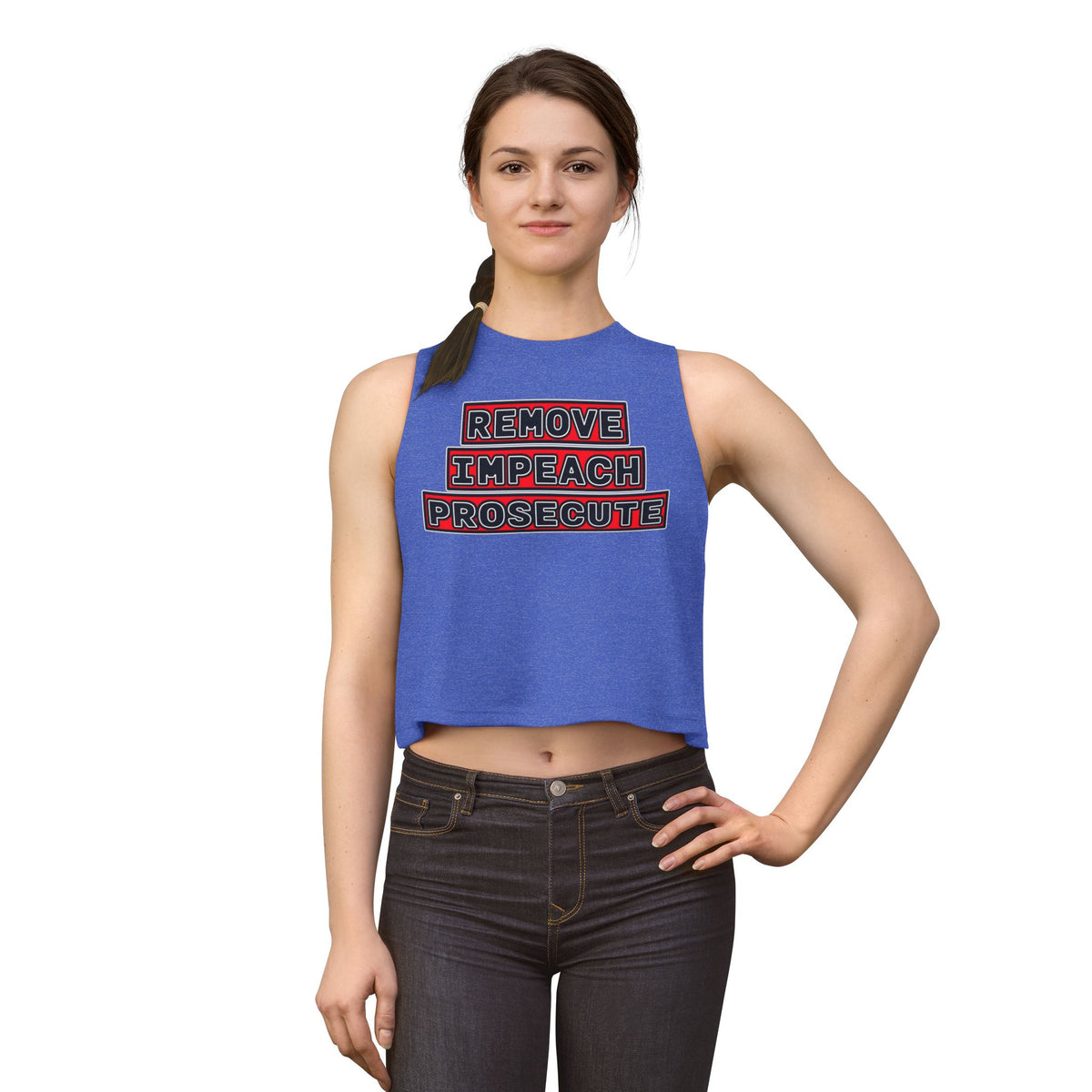 Womens Crop Top Lightweight Relaxed Fit For Yoga And Casual Wear by Printify