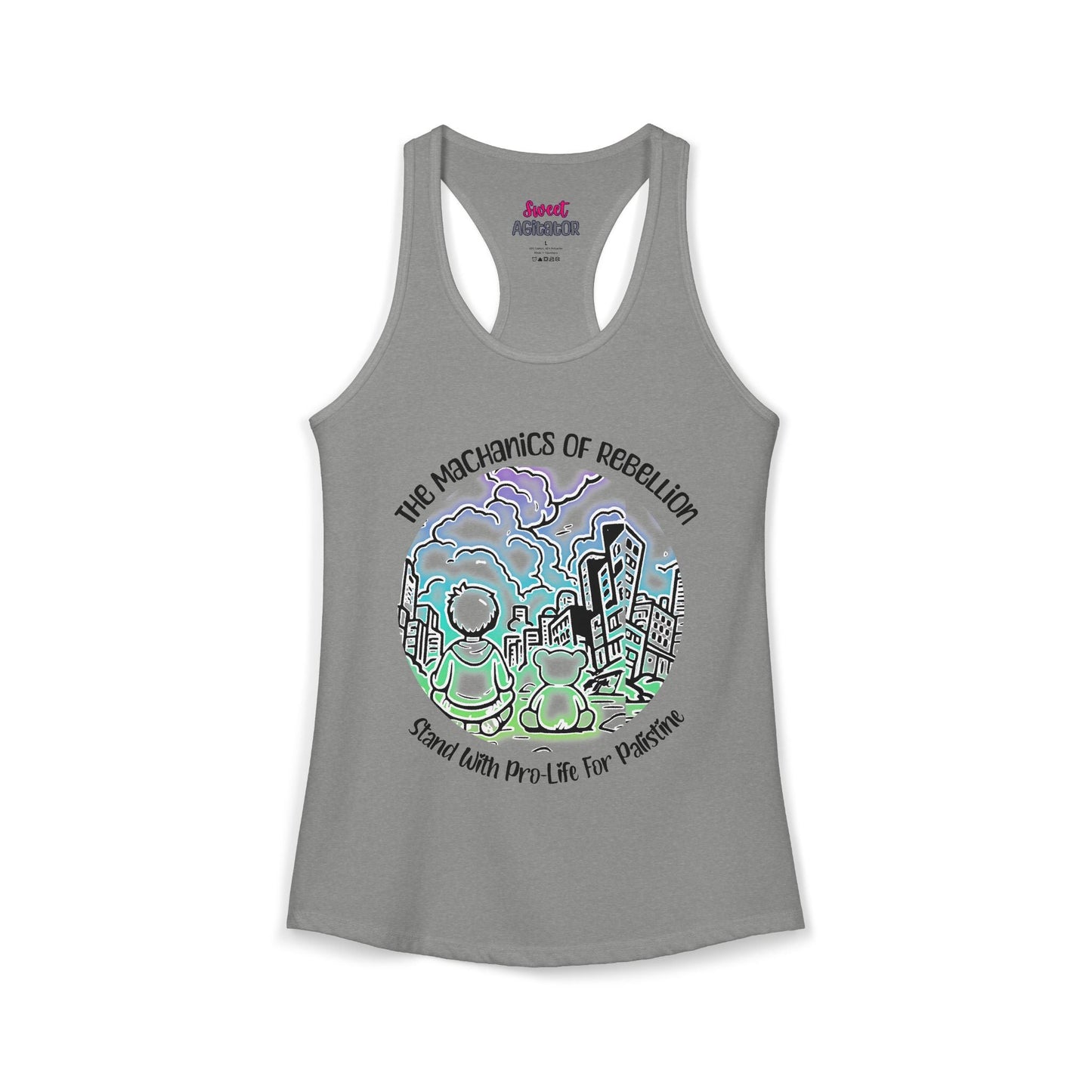The Mechanics Of Rebellion Racerback Tank Top Slim Fit 60 40 Cotton Polyester by Printify