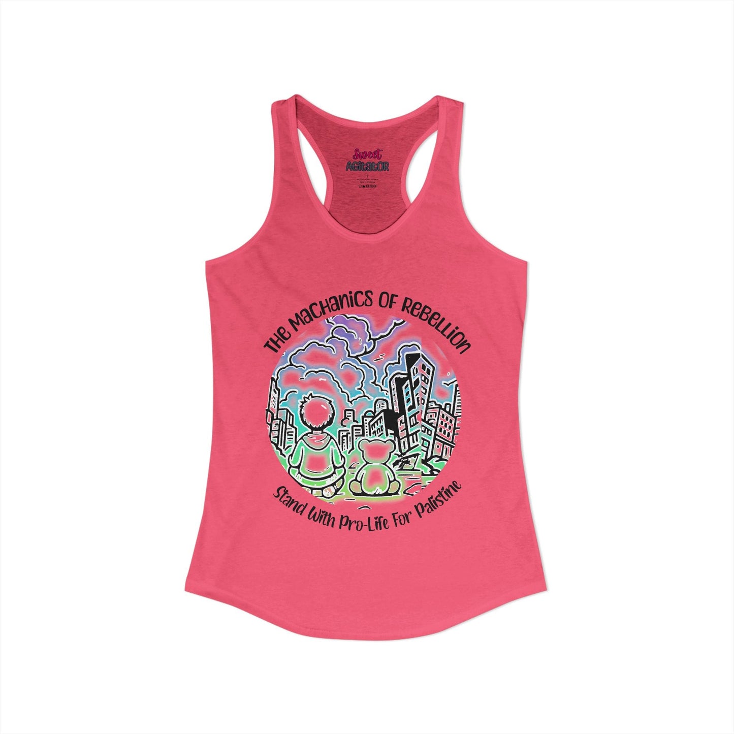The Mechanics Of Rebellion Racerback Tank Top Slim Fit 60 40 Cotton Polyester by Printify