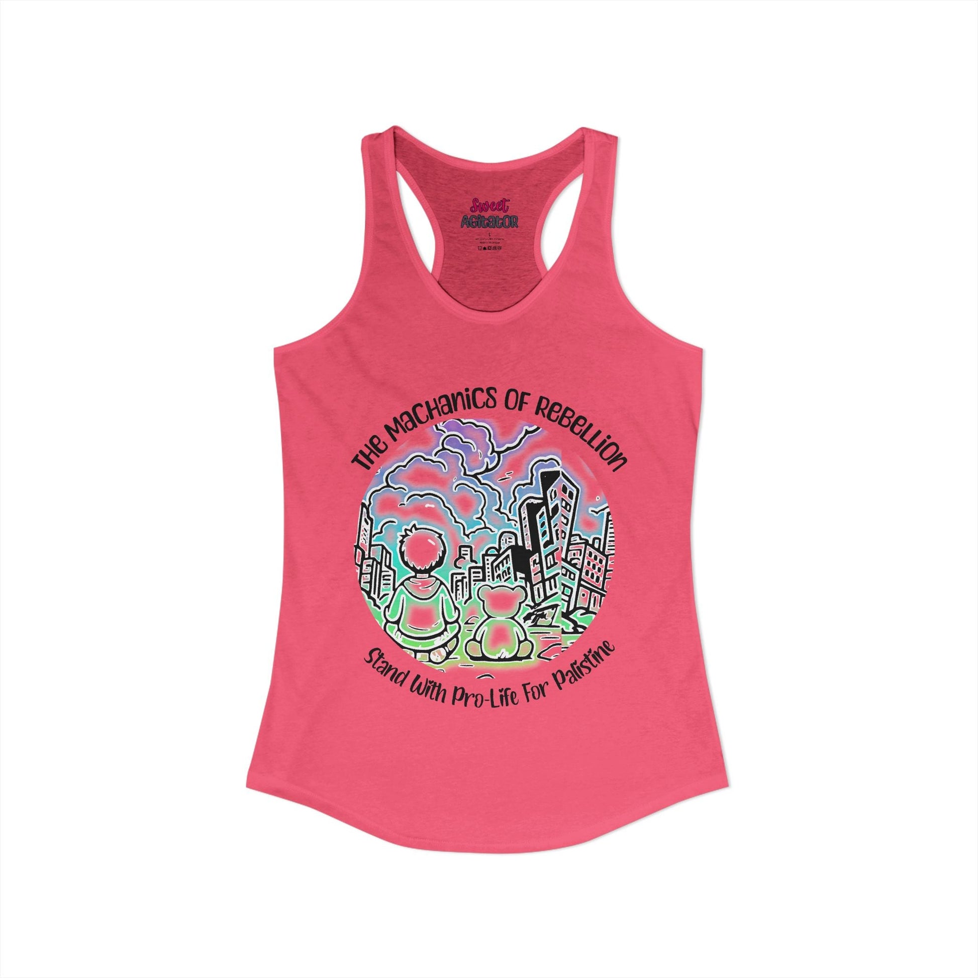 The Mechanics Of Rebellion Racerback Tank Top Slim Fit 60 40 Cotton Polyester by Printify