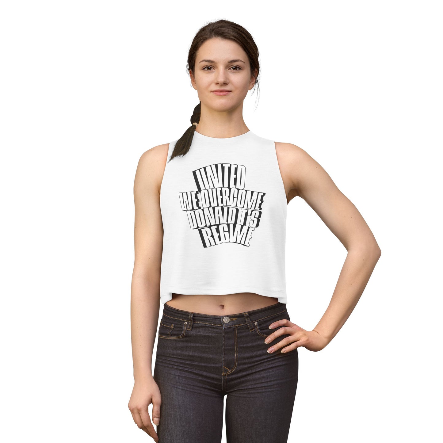 United We Overcome, Donald T's Regime Bold Protest Tank by Printify