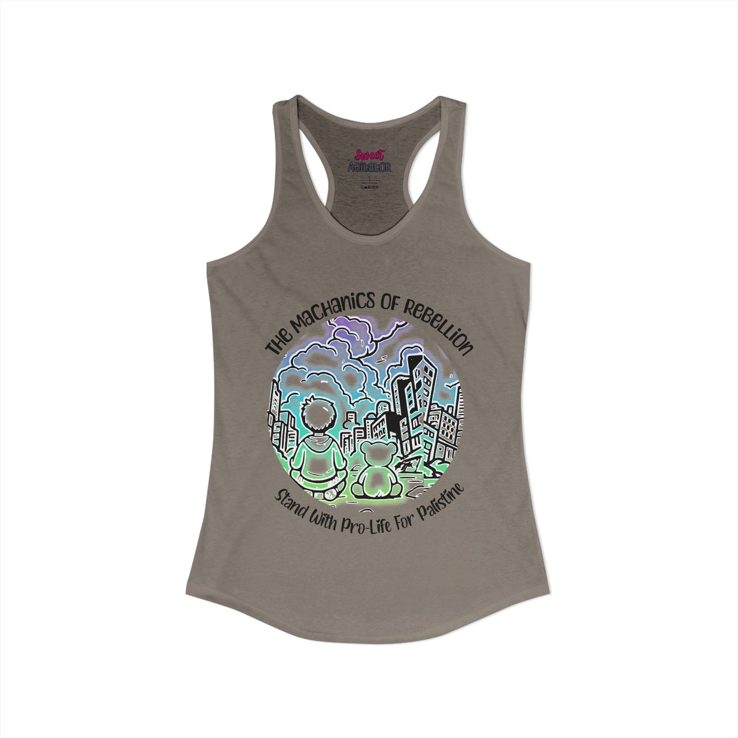 The Mechanics Of Rebellion Racerback Tank Top Slim Fit 60 40 Cotton Polyester by Printify