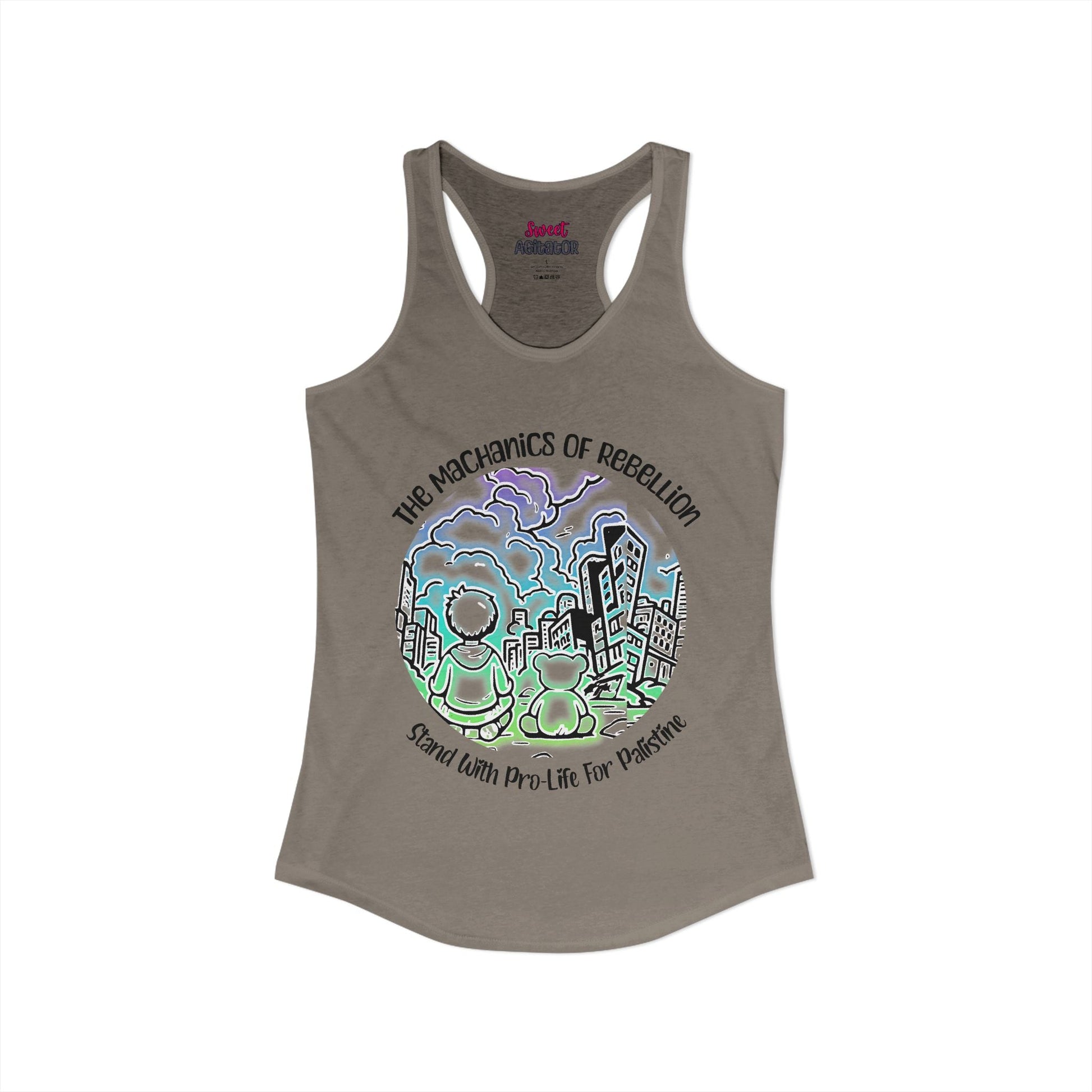 The Mechanics Of Rebellion Racerback Tank Top Slim Fit 60 40 Cotton Polyester by Printify