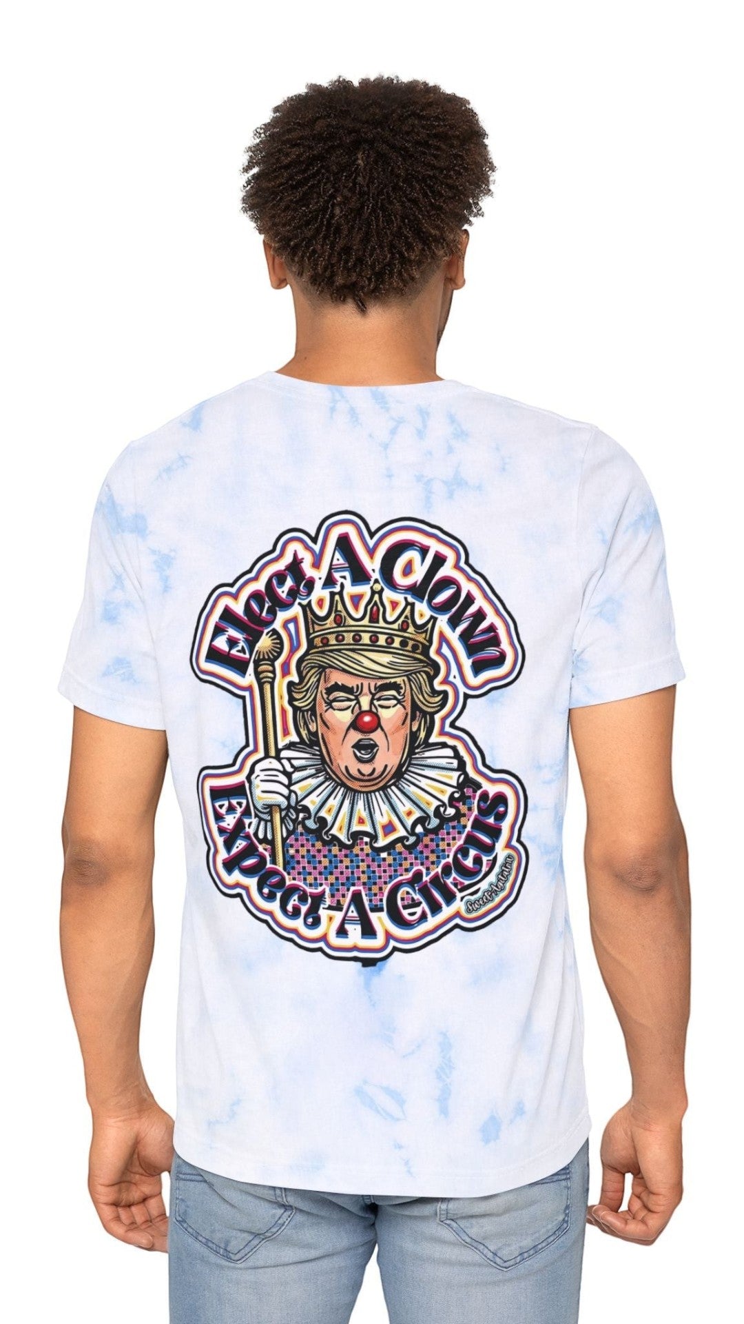 Fight A Clown Tie-Dye Tee by Sweet Agitator
