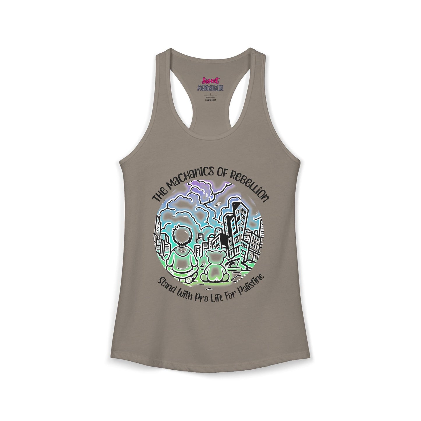 The Mechanics Of Rebellion Racerback Tank Top Slim Fit 60 40 Cotton Polyester by Printify