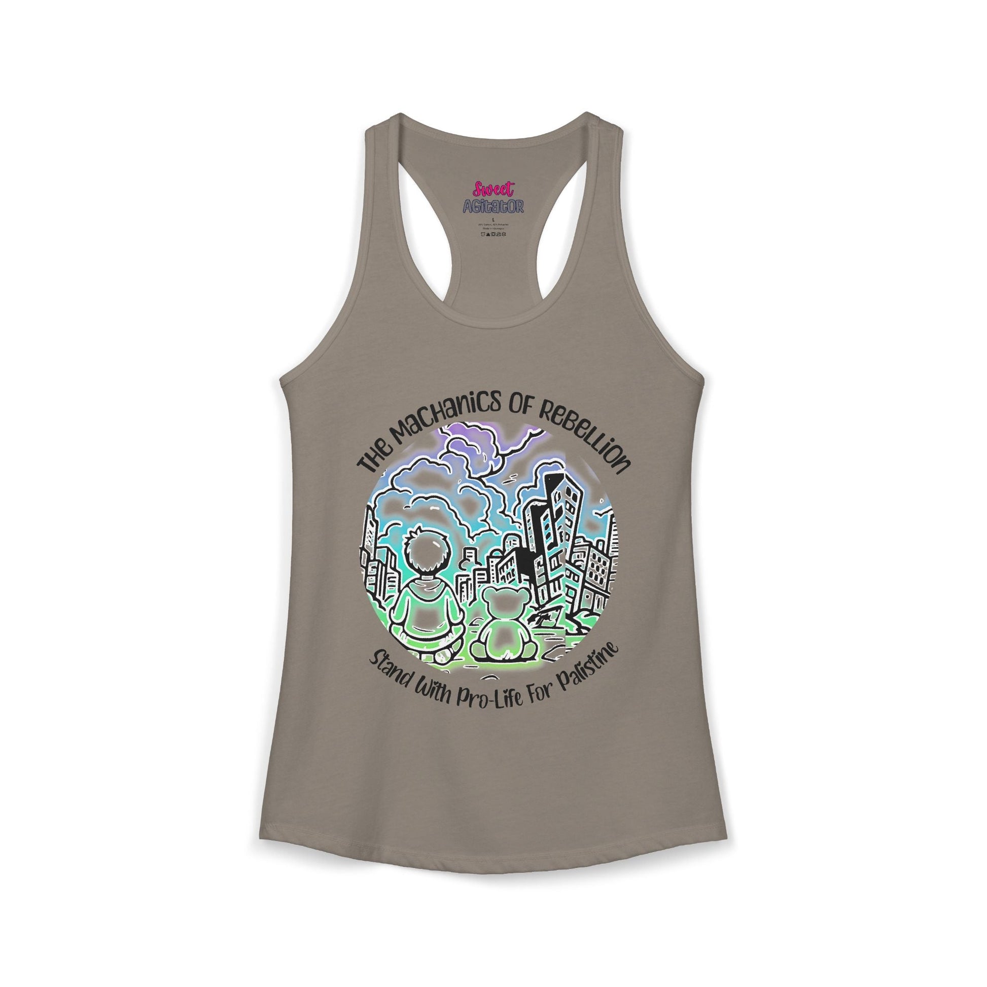 The Mechanics Of Rebellion Racerback Tank Top Slim Fit 60 40 Cotton Polyester by Printify
