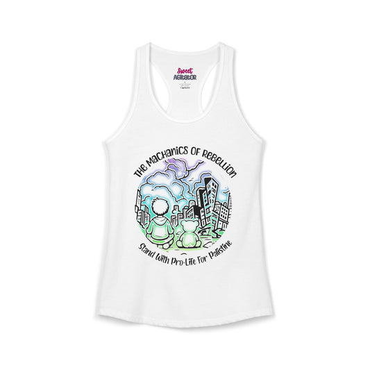 The Mechanics Of Rebellion Racerback Tank Top Slim Fit 60 40 Cotton Polyester by Printify