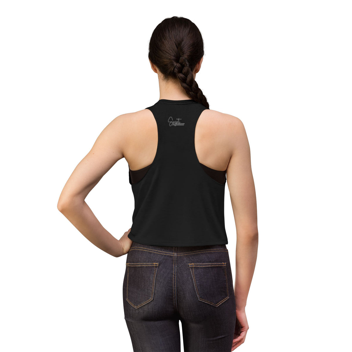 Womens Crop Top Lightweight Relaxed Fit For Yoga And Casual Wear by Printify