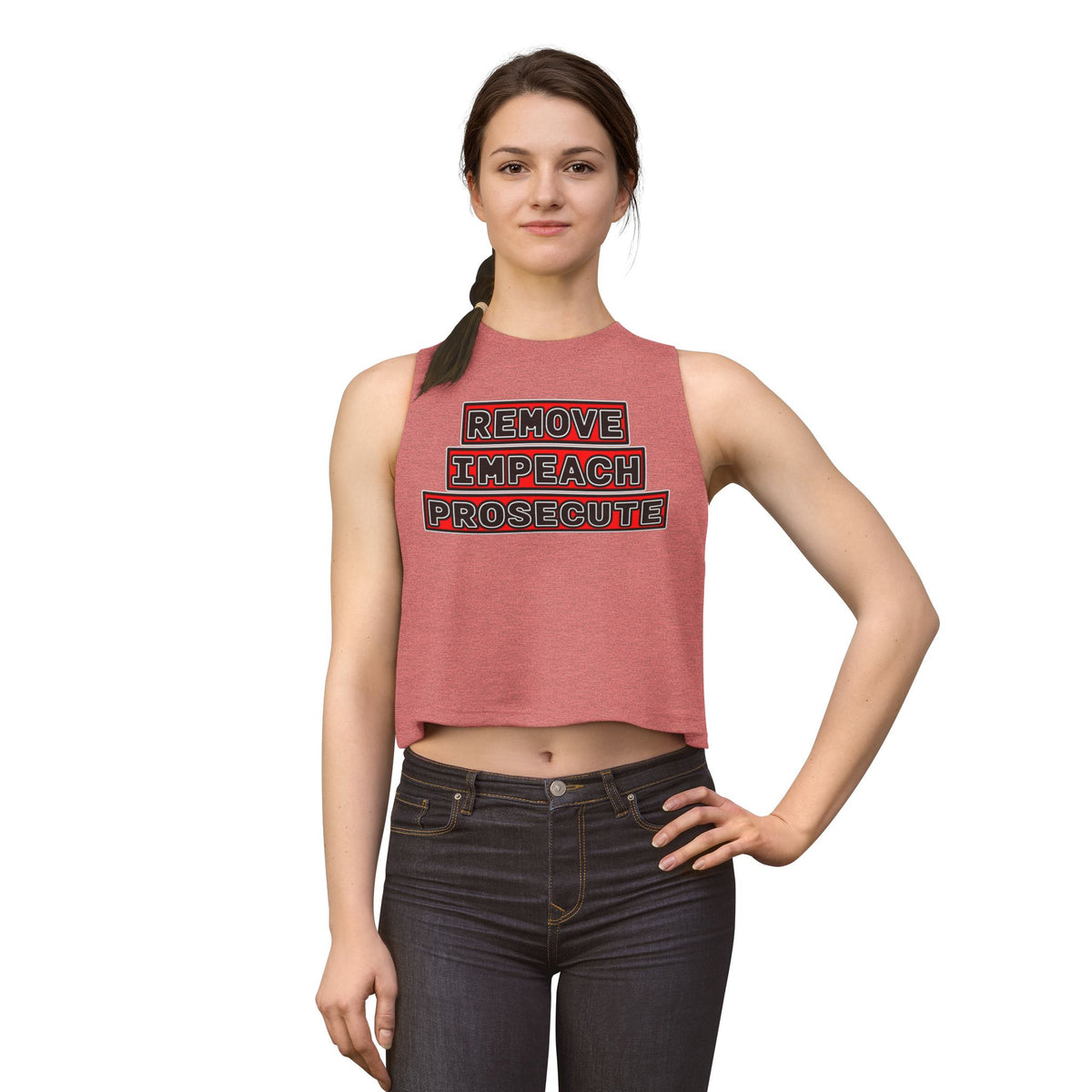 Womens Crop Top Lightweight Relaxed Fit For Yoga And Casual Wear by Printify