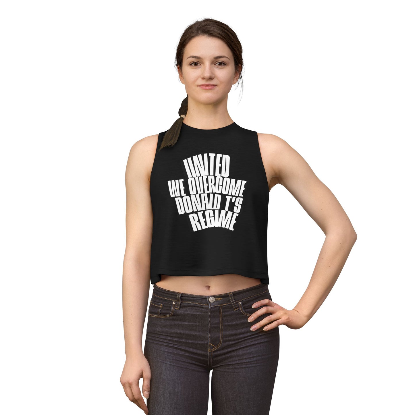 United We Overcome, Donald T's Regime Bold Protest Tank by Printify