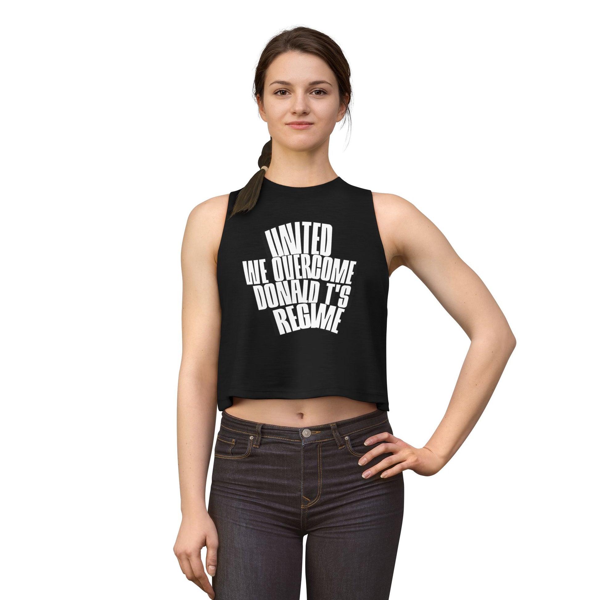 United We Overcome, Donald T's Regime Bold Protest Tank by Printify
