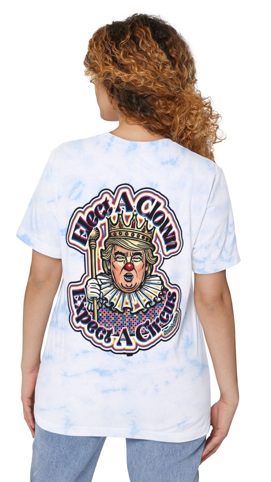 Fight A Clown Tie-Dye Tee by Sweet Agitator