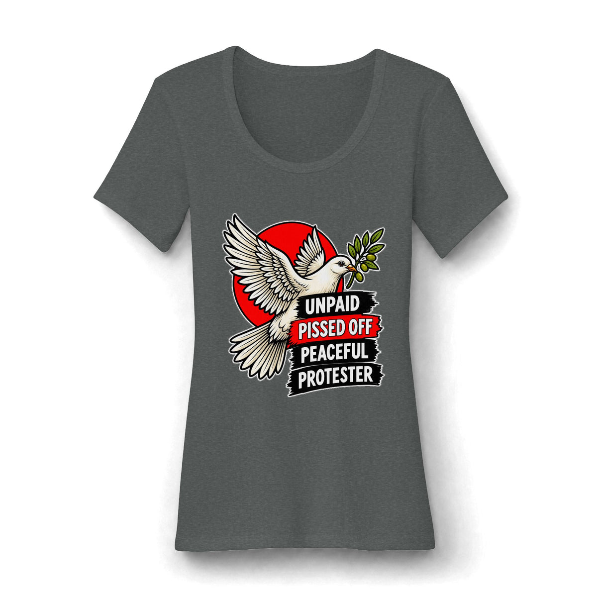 Women's V.I.T. Rib Scoop Neck Tee Layering Shirt by Printify