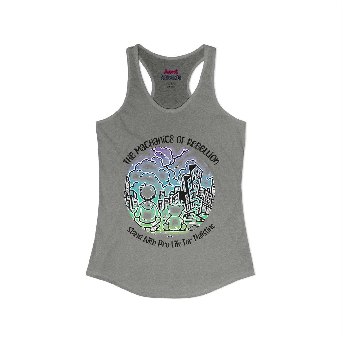 The Mechanics Of Rebellion Racerback Tank Top Slim Fit 60 40 Cotton Polyester by Printify