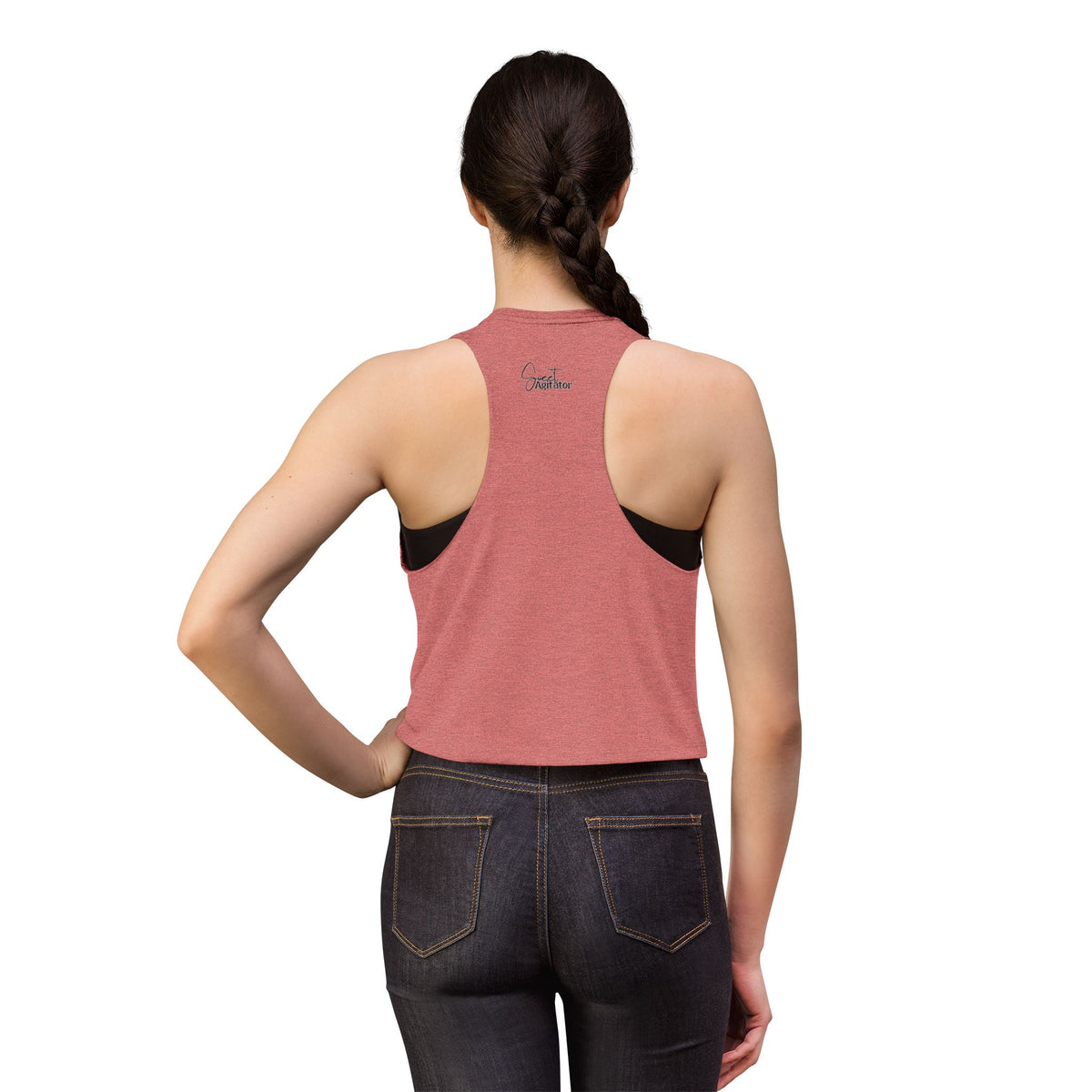 Womens Crop Top Lightweight Relaxed Fit For Yoga And Casual Wear by Printify