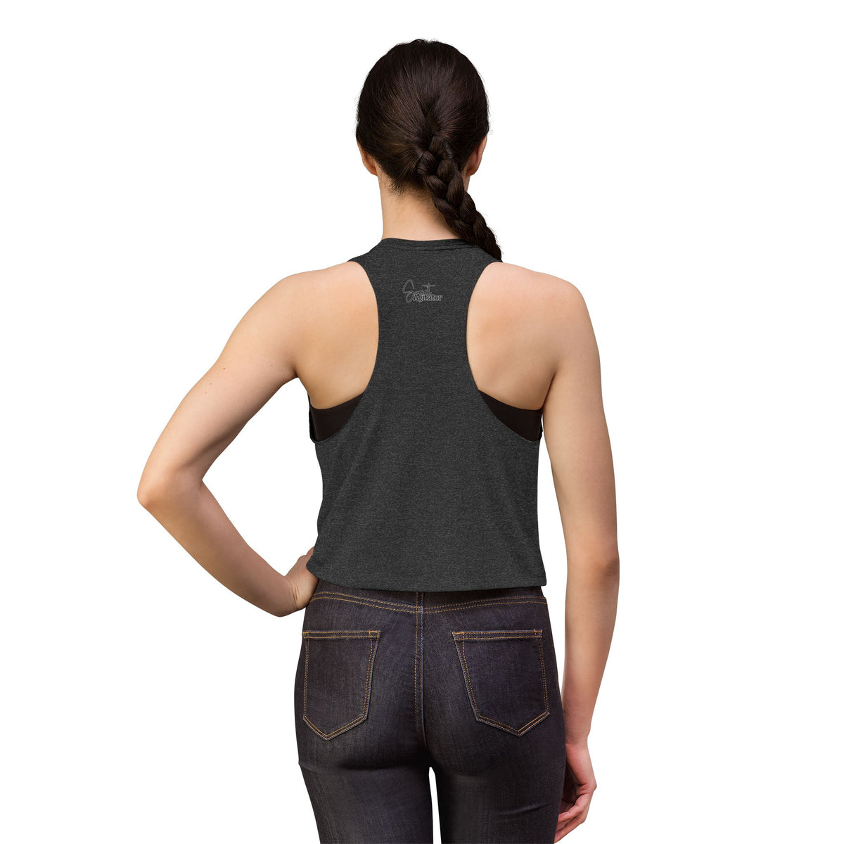 Womens Crop Top Lightweight Relaxed Fit For Yoga And Casual Wear by Printify