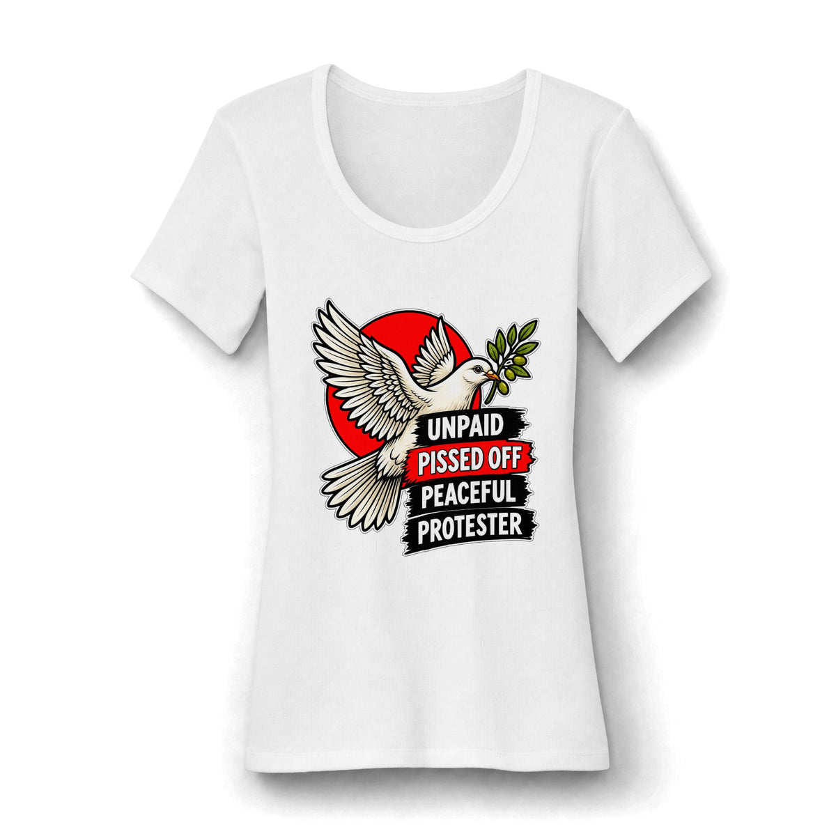 Women's V.I.T. Rib Scoop Neck Tee Layering Shirt by Printify