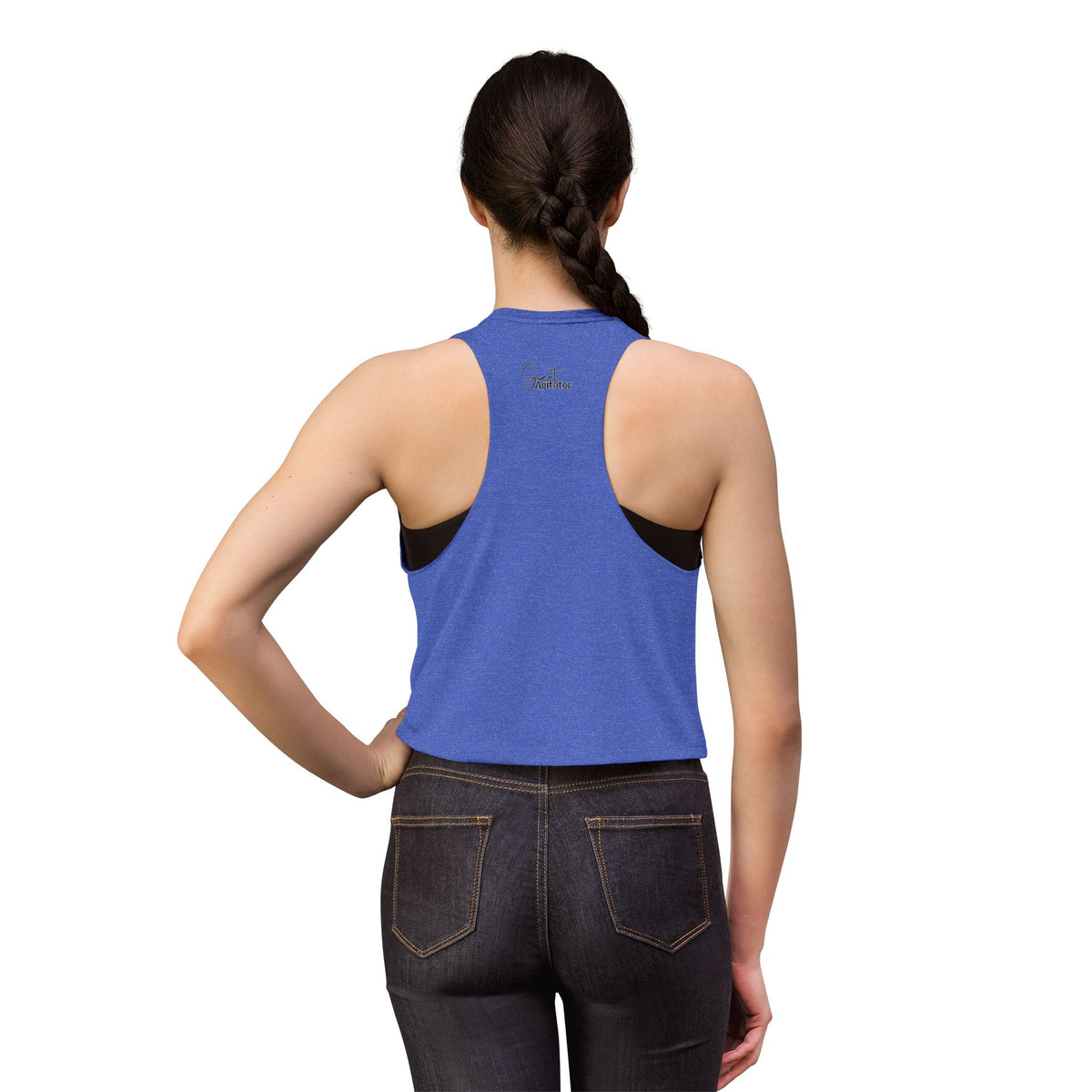Womens Crop Top Lightweight Relaxed Fit For Yoga And Casual Wear by Printify
