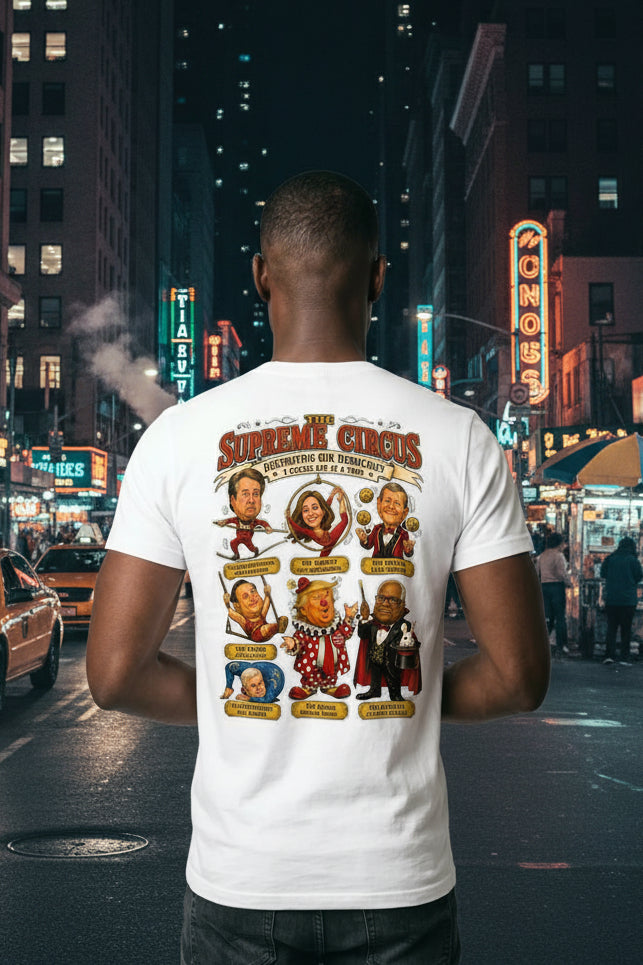 Supreme Circus 1 Act At A Time Short Sleeve Tee For Men Everyday Wear by Sweet Agitator