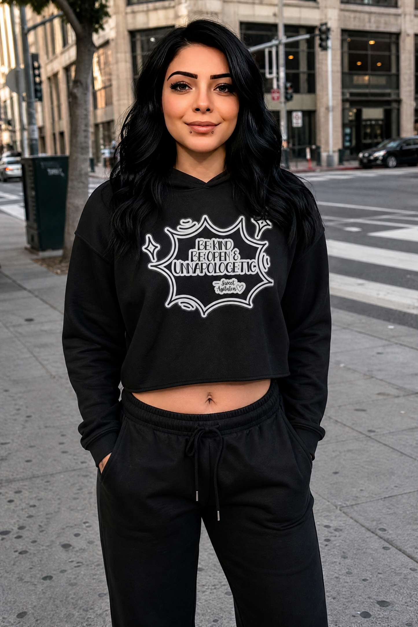 The Soft Circus Crop Hoodie by Sweet Agitator