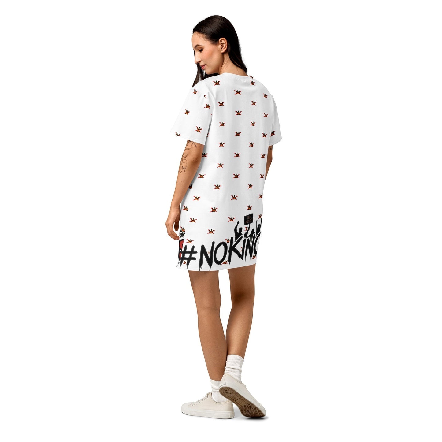 No Kings — Alito Edition Protest T-Shirt Dress by Sweet Agitator