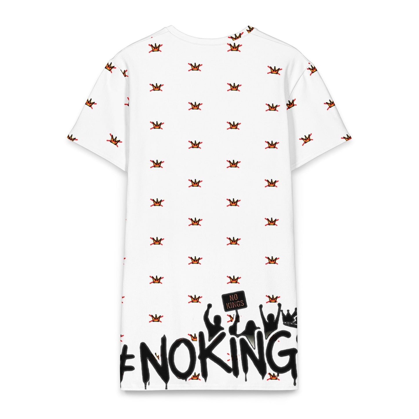 No Kings — Alito Edition Protest T-Shirt Dress by Sweet Agitator