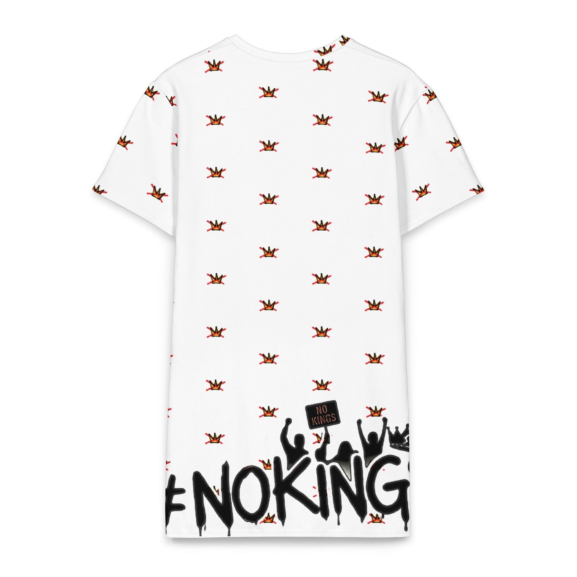 No Kings — Alito Edition Protest T-Shirt Dress by Sweet Agitator