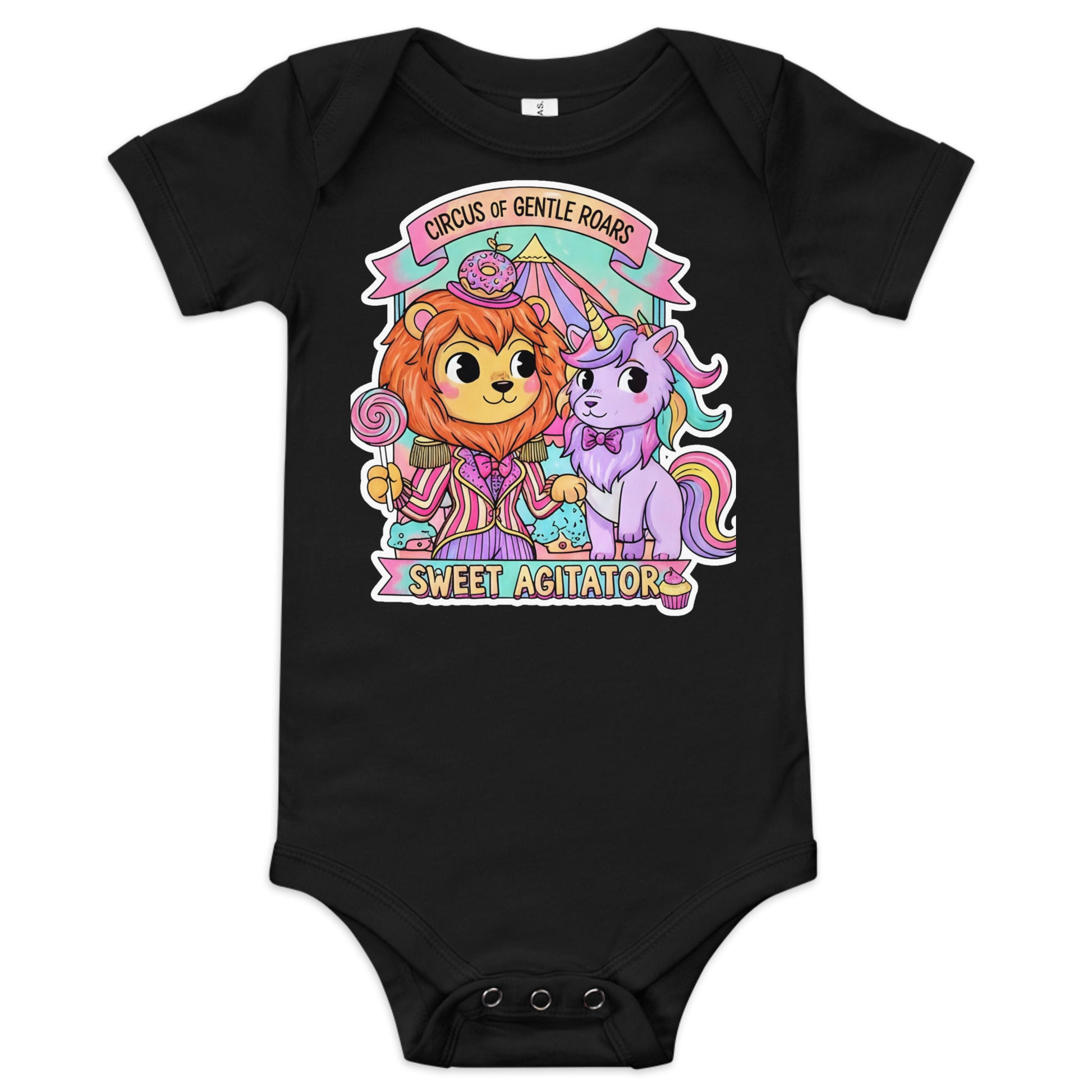 Baby short sleeve one piece by Sweet Agitator