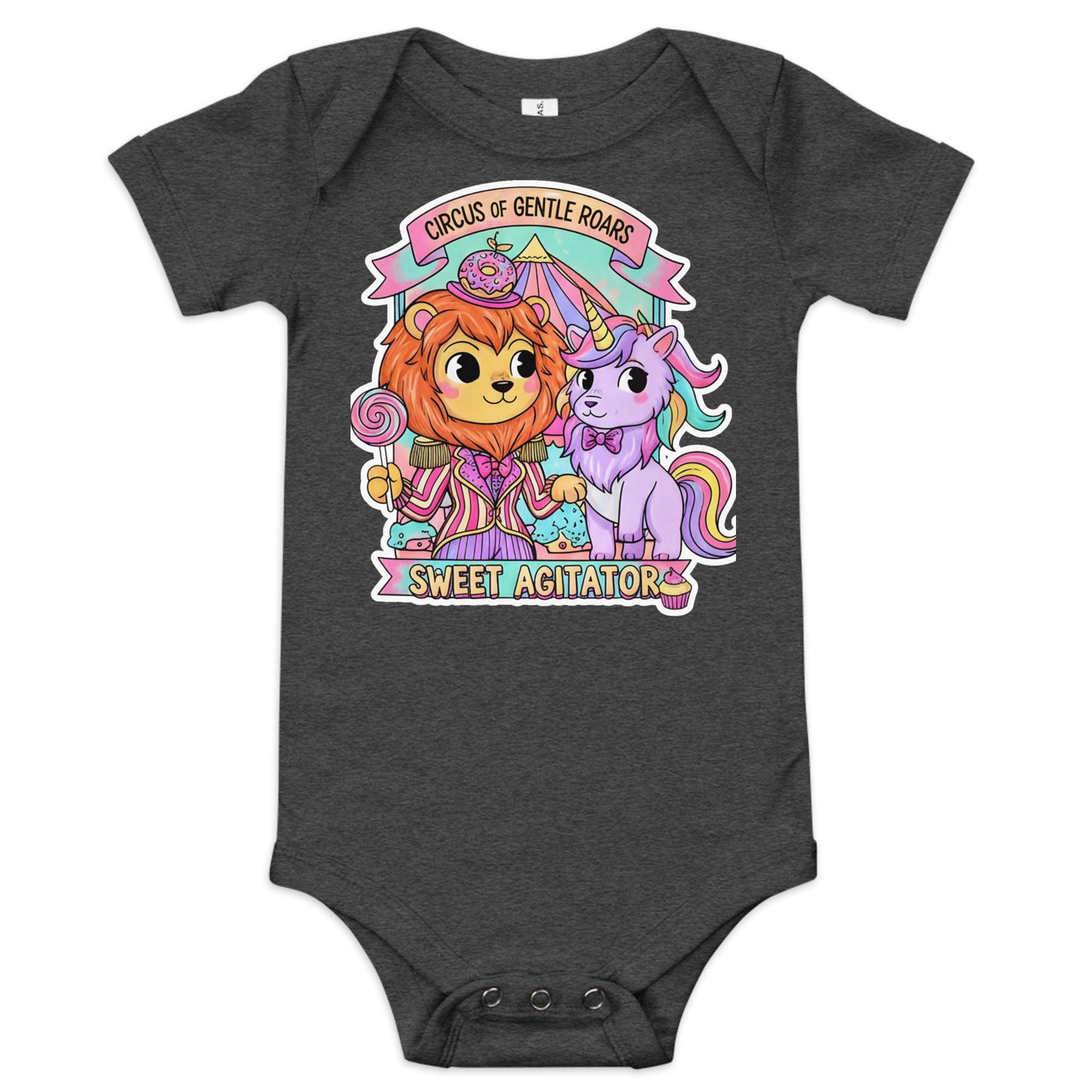 Baby short sleeve one piece by Sweet Agitator