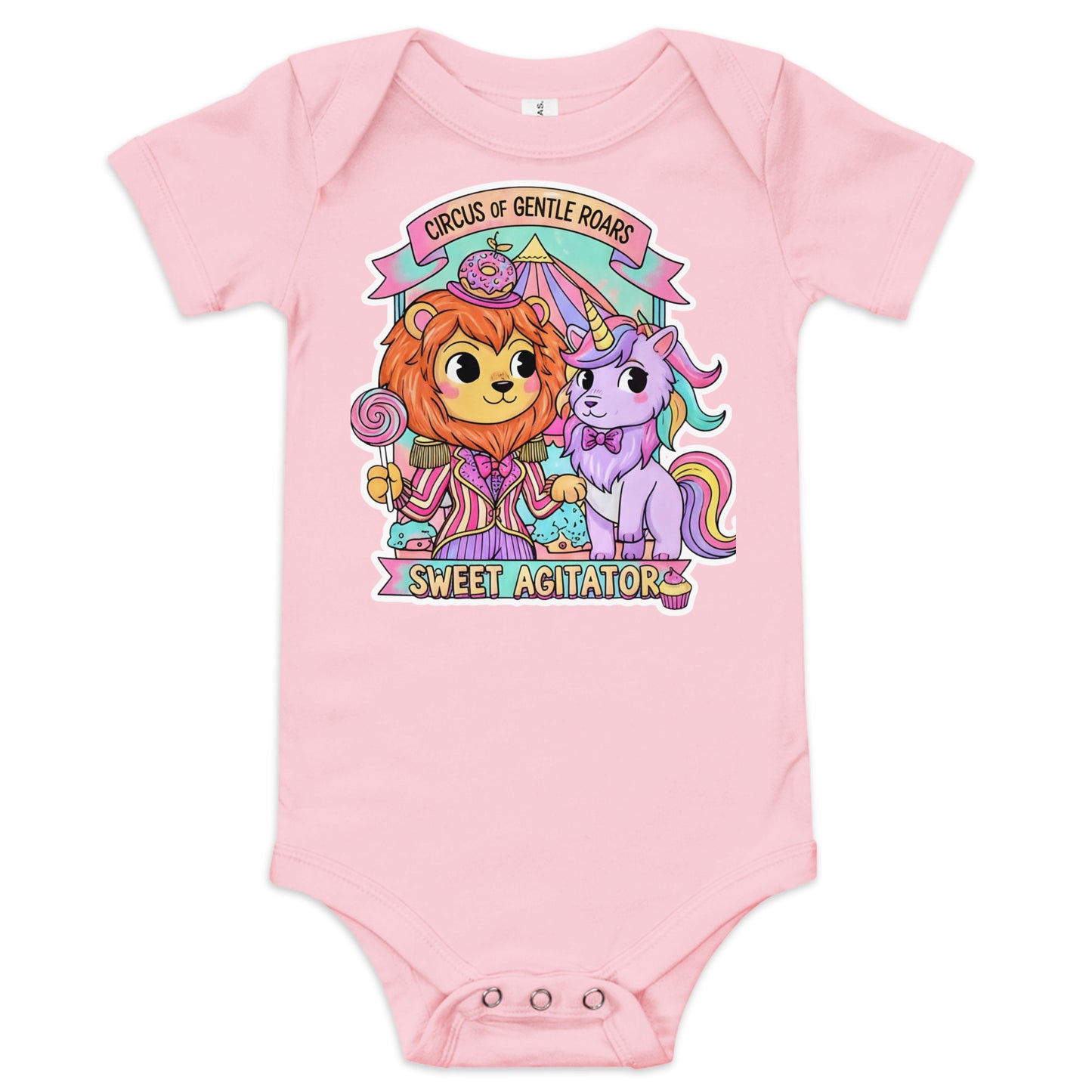 Baby short sleeve one piece by Sweet Agitator