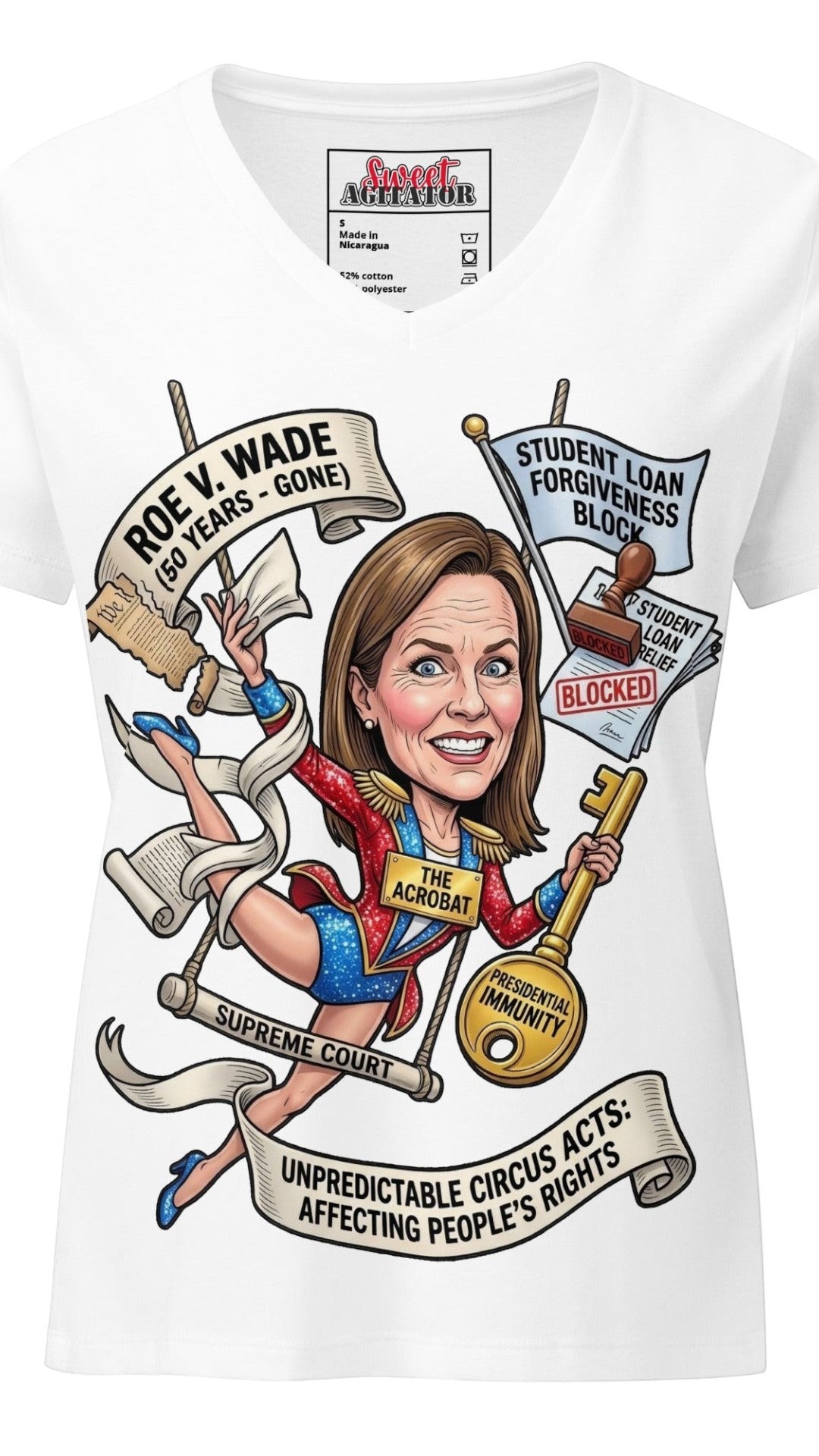The Acrobat — Episode 1 Women's V-Neck Tee by Sweet Agitator