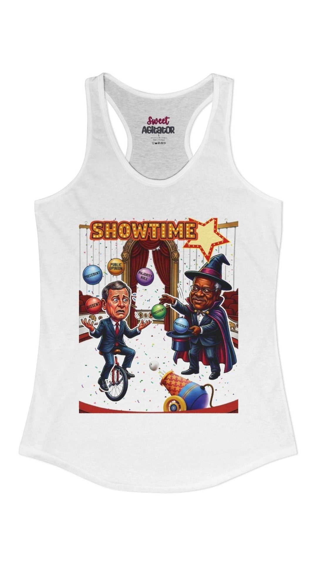 Justice's Roberts & Clarence Juggling Act Tank Top by Sweet Agitator