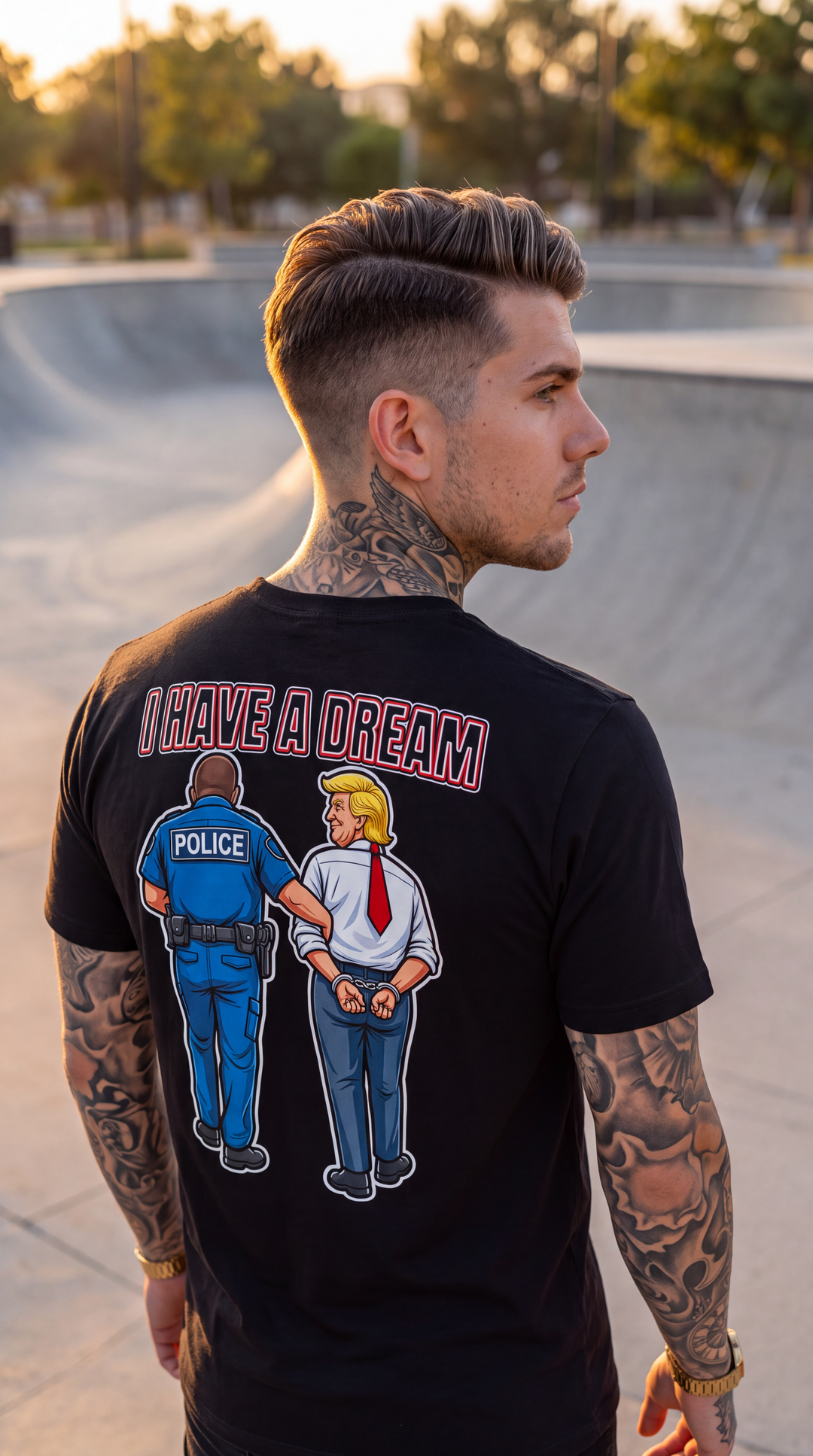 I Have a Dream — Arrest Trump Premium Tee by Sweet Agitator