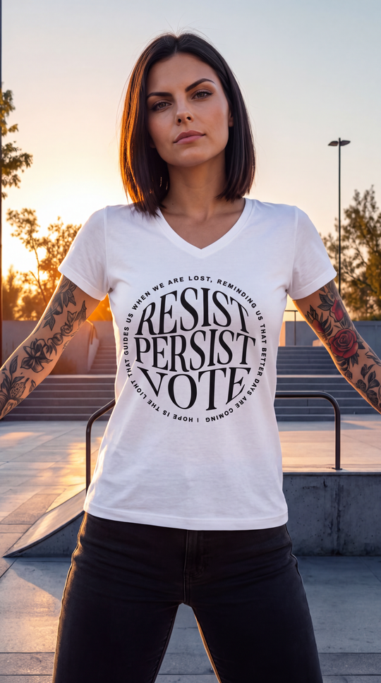 Resist Persist Vote For Her Women&