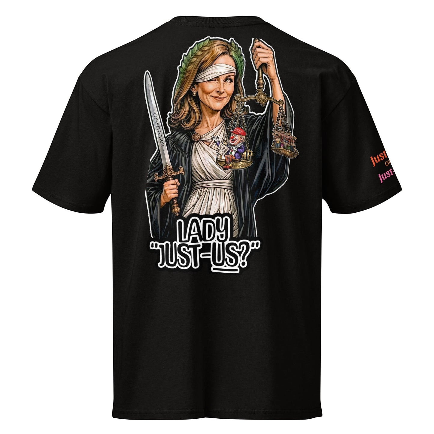 Justice or Just-Us? Men's Premium Short Sleeve Tee Everyday Wear JU-SS01 by Sweet Agitator
