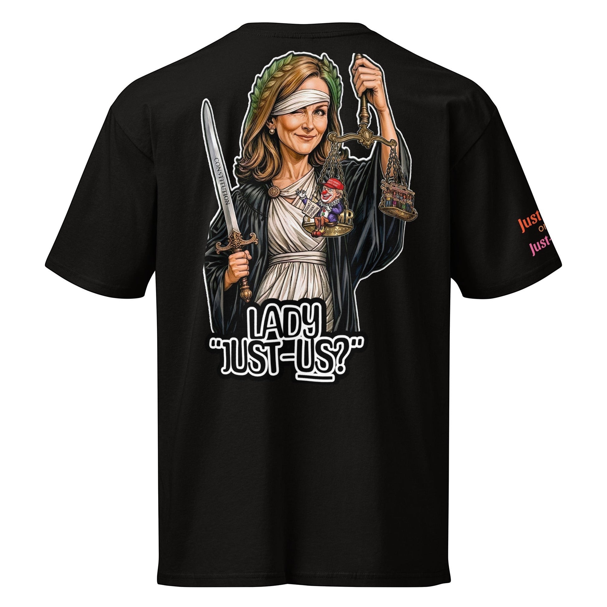 Justice or Just-Us? Men's Premium Short Sleeve Tee Everyday Wear JU-SS01 by Sweet Agitator