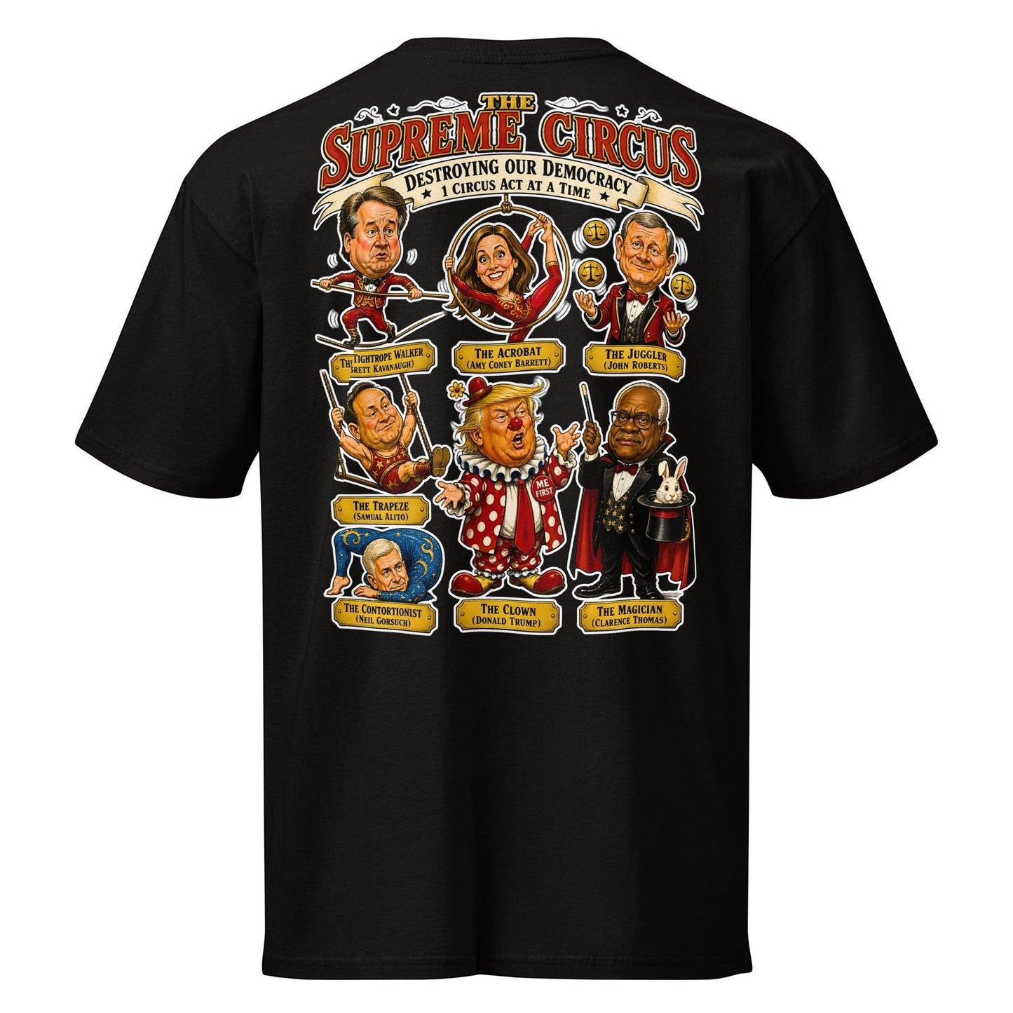 Supreme Circus 1 Act At A Time Short Sleeve Tee For Men Everyday Wear by Sweet Agitator