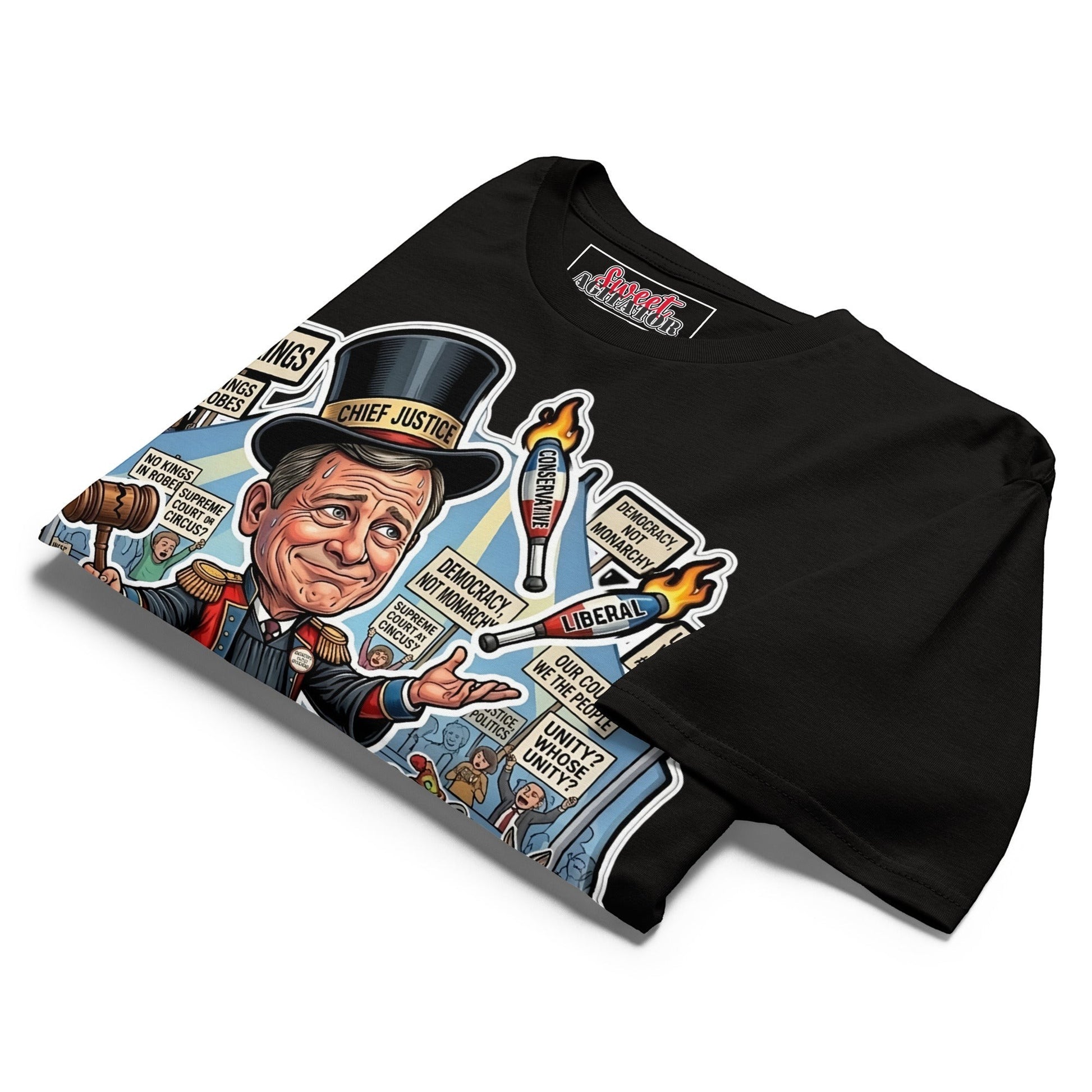 #NOKINGS Protest Heavy T Shirt Featuring Justice John Roberts JR001 by Sweet Agitator