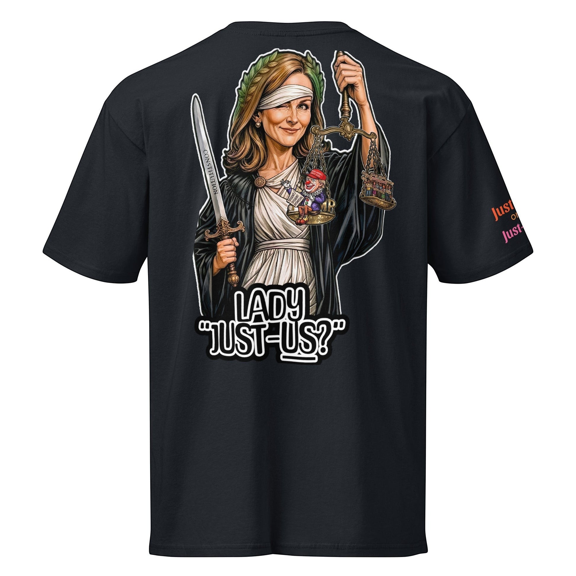 Justice or Just-Us? Men's Premium Short Sleeve Tee Everyday Wear JU-SS01 by Sweet Agitator