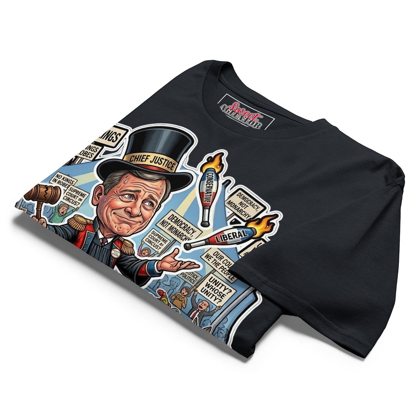 #NOKINGS Protest Heavy T Shirt Featuring Justice John Roberts JR001 by Sweet Agitator