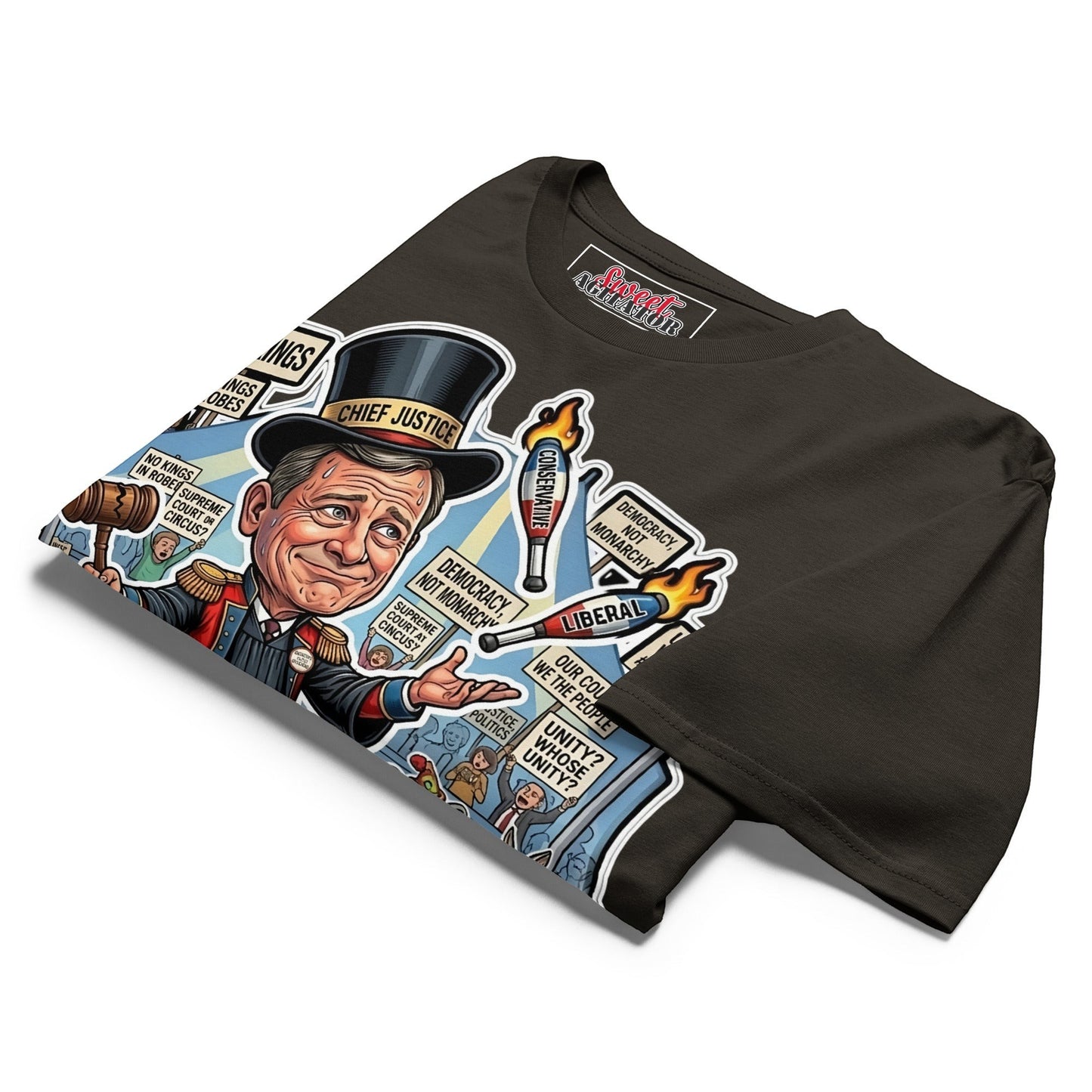 #NOKINGS Protest Heavy T Shirt Featuring Justice John Roberts JR001 by Sweet Agitator