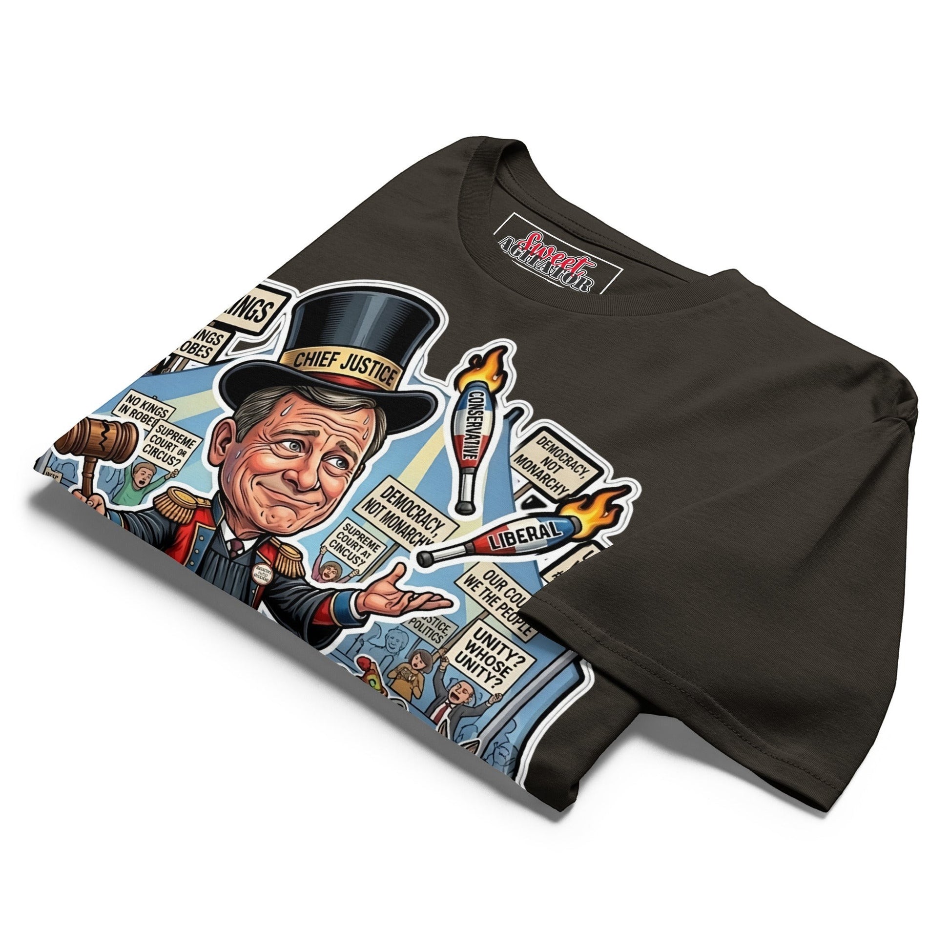 #NOKINGS Protest Heavy T Shirt Featuring Justice John Roberts JR001 by Sweet Agitator